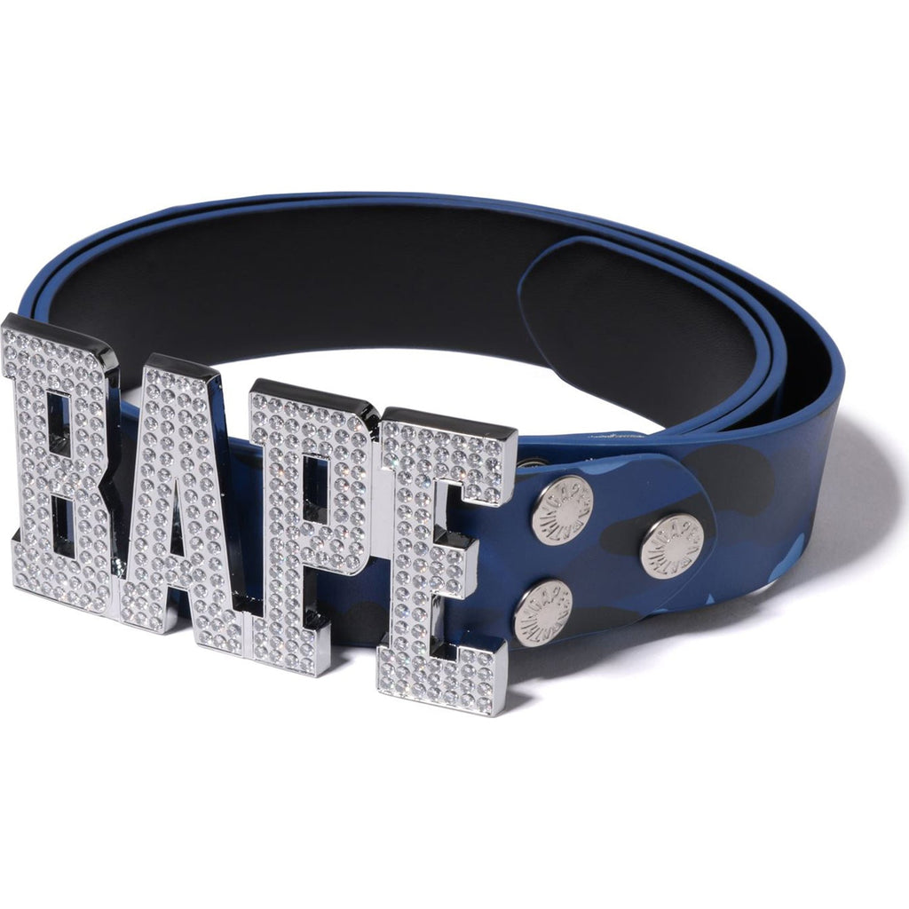 COLOR CAMO  LEATHER BELT MENS