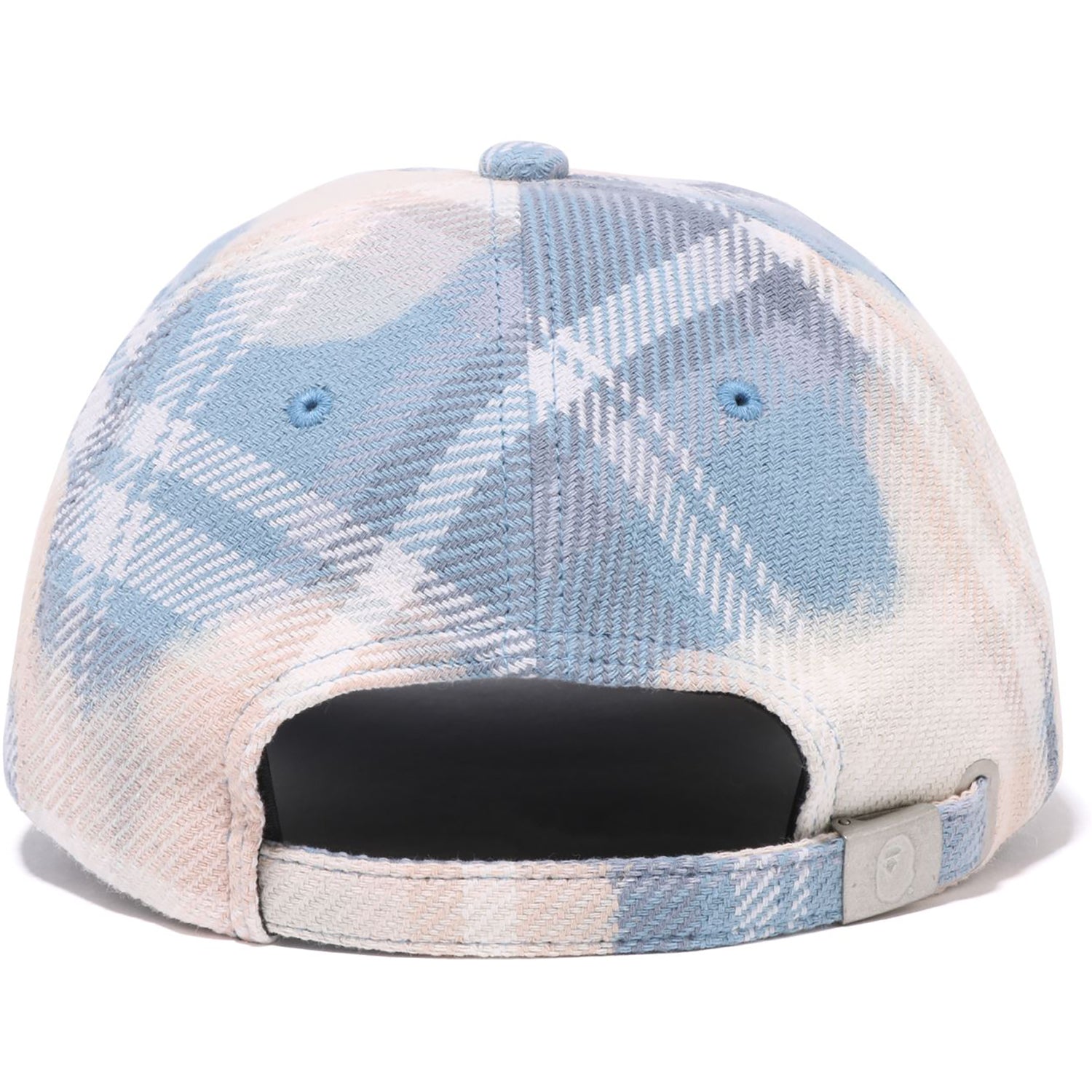 BLEACHED  CHECK PANEL CAP MENS