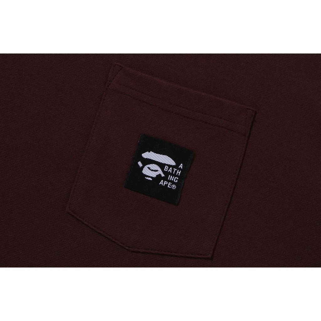 A BATHING APE LABEL POCKET TEE MENS