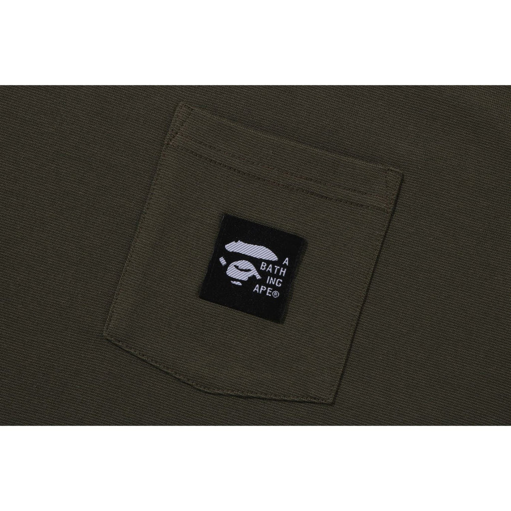 A BATHING APE LABEL POCKET TEE MENS