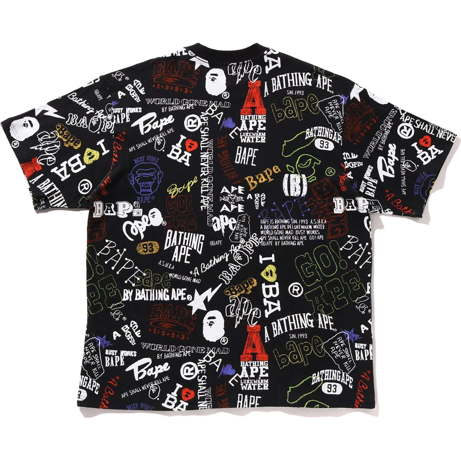 HAND DRAW PATTERN RELAXED FIT TEE MENS