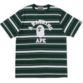 MENS APE HEAD COLLEGE STRIPE TEE