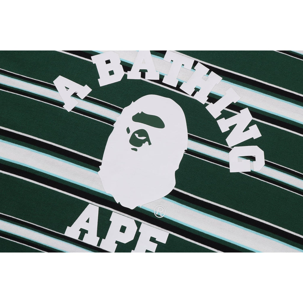 MENS APE HEAD COLLEGE STRIPE TEE