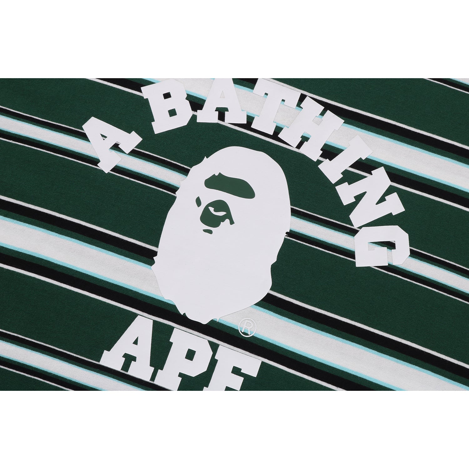 MENS APE HEAD COLLEGE STRIPE TEE