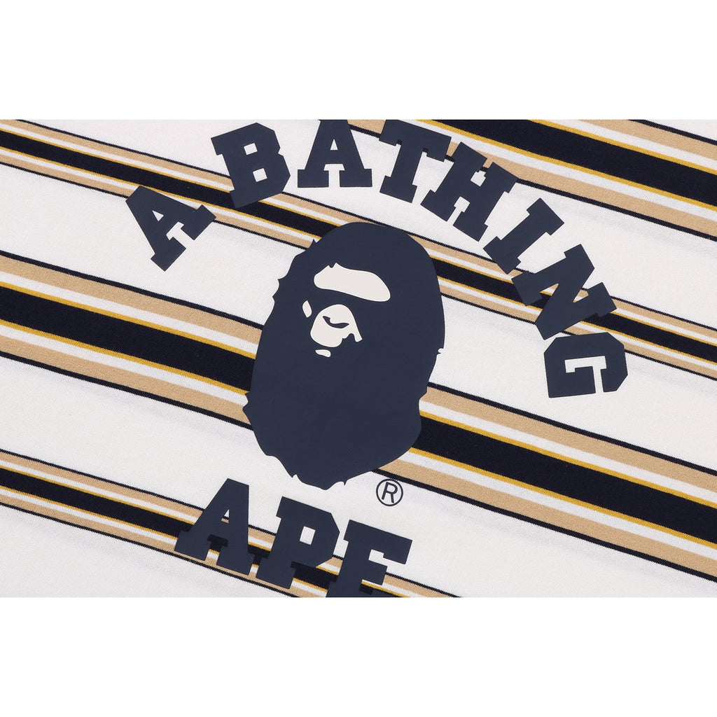 MENS APE HEAD COLLEGE STRIPE TEE