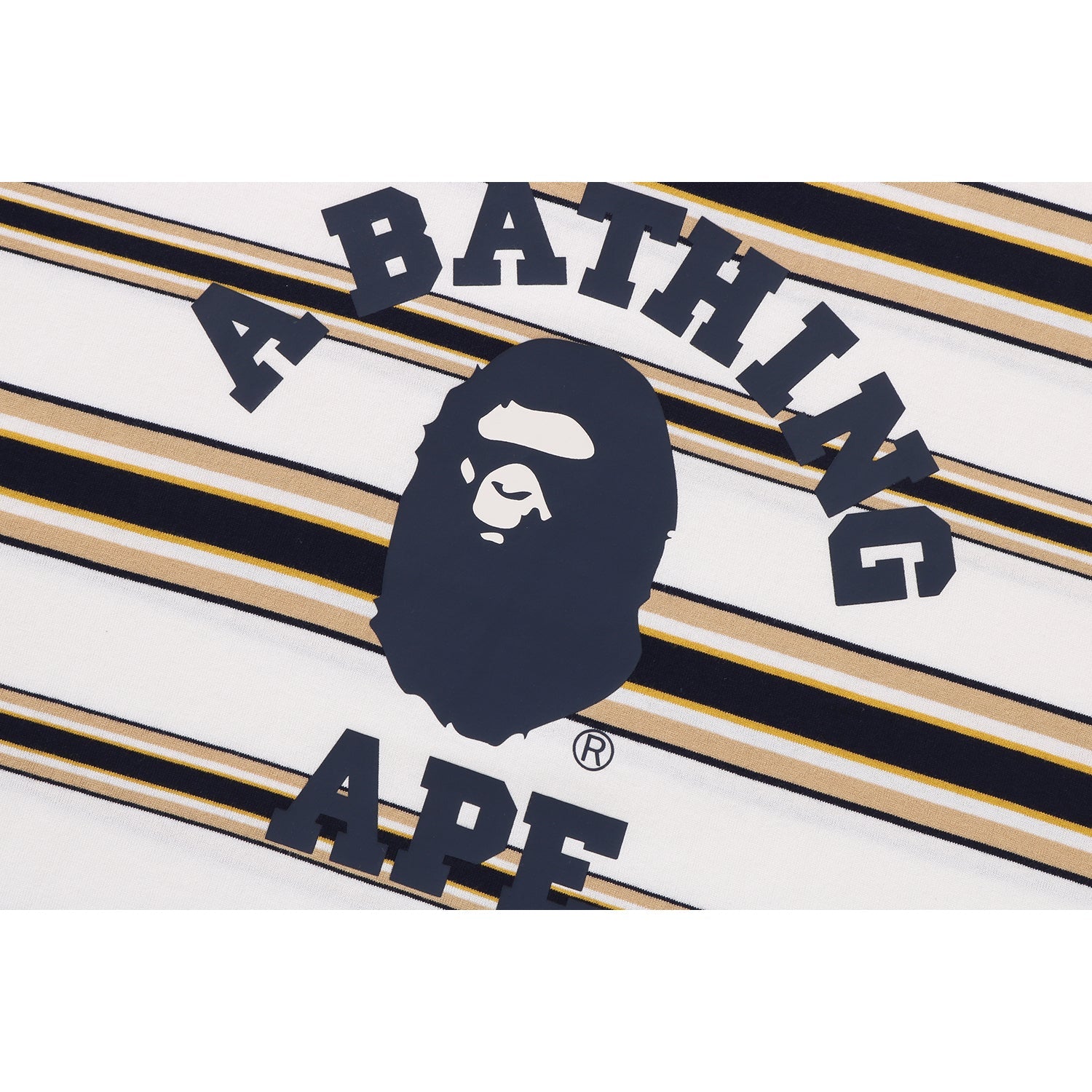 MENS APE HEAD COLLEGE STRIPE TEE