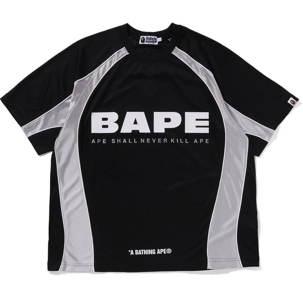 SOLID CAMO JACQUARD MULTILOGO RELAXED FIT FOOTBALL JERSEY MENS