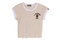 COLLEGE CROPPED TRIM TEE LADIES