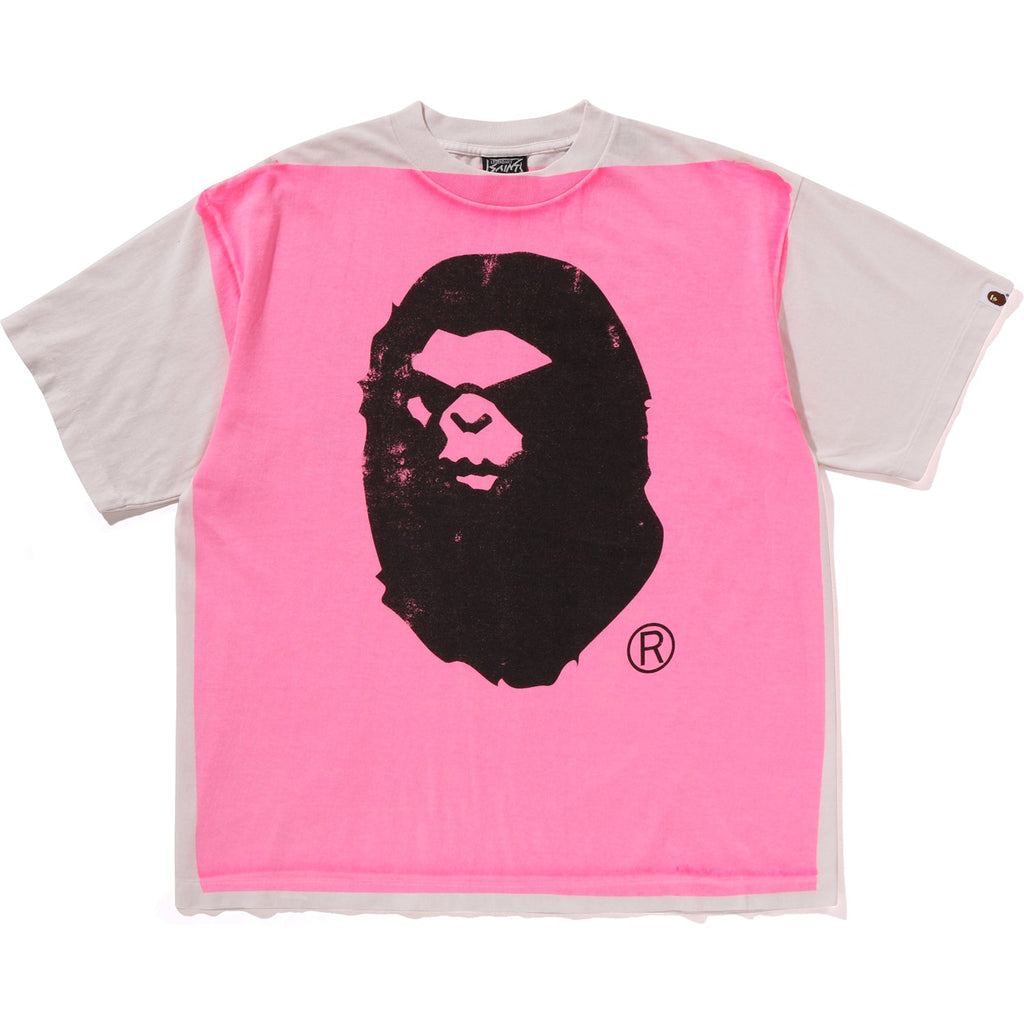 X SAINT MXXXXXX MAD FACE HANDPRINTING TEE MENS