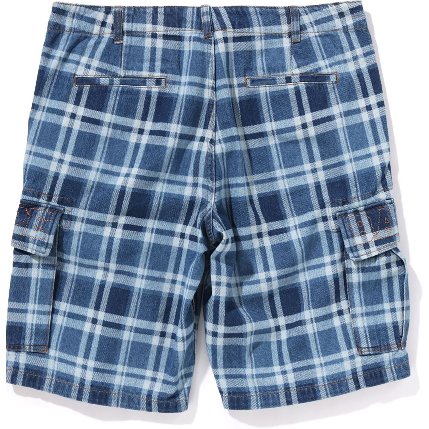 CHECK 6 POCKET DENIM SHORTS MENS
