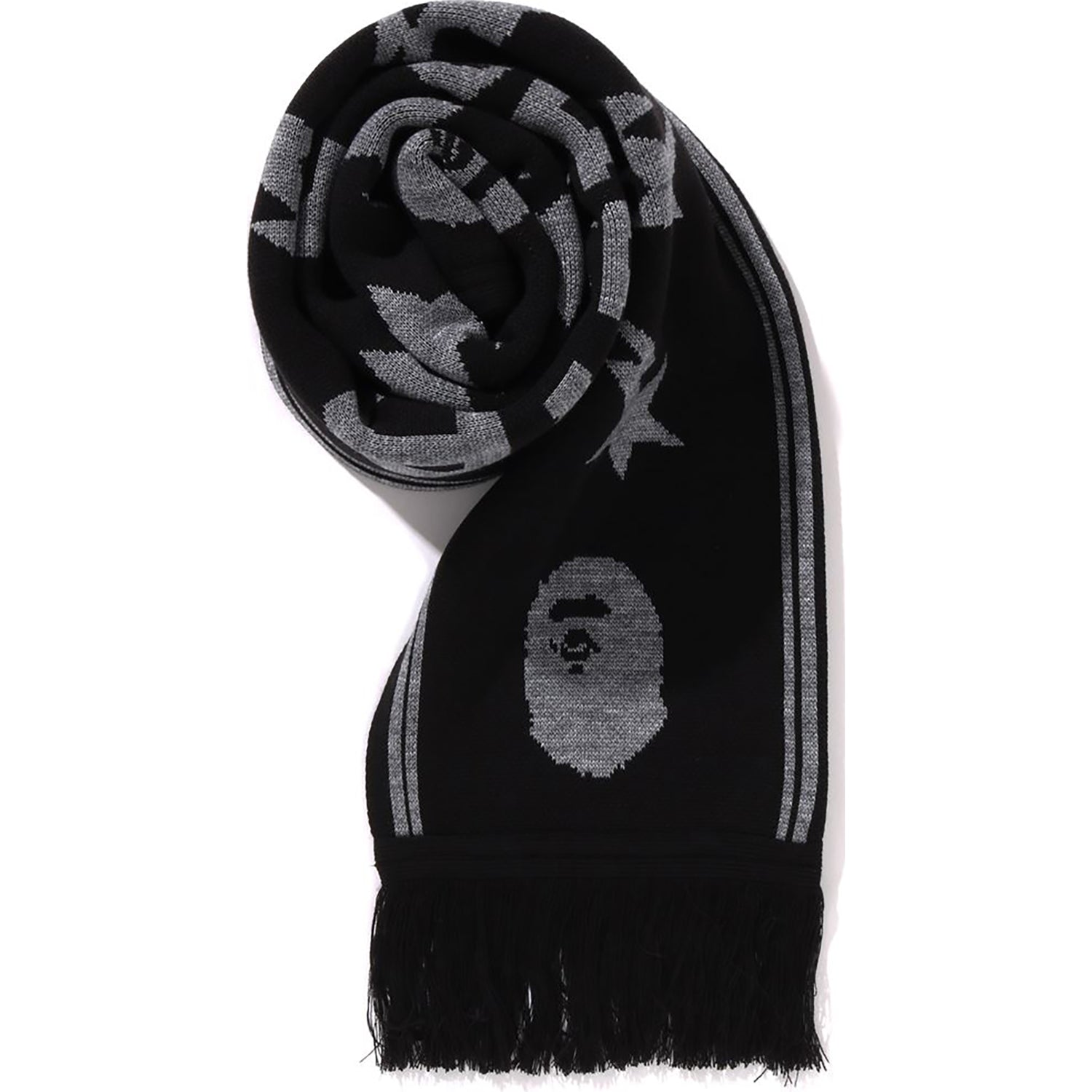 JACQUARD  LOGO LONG SCARF MENS