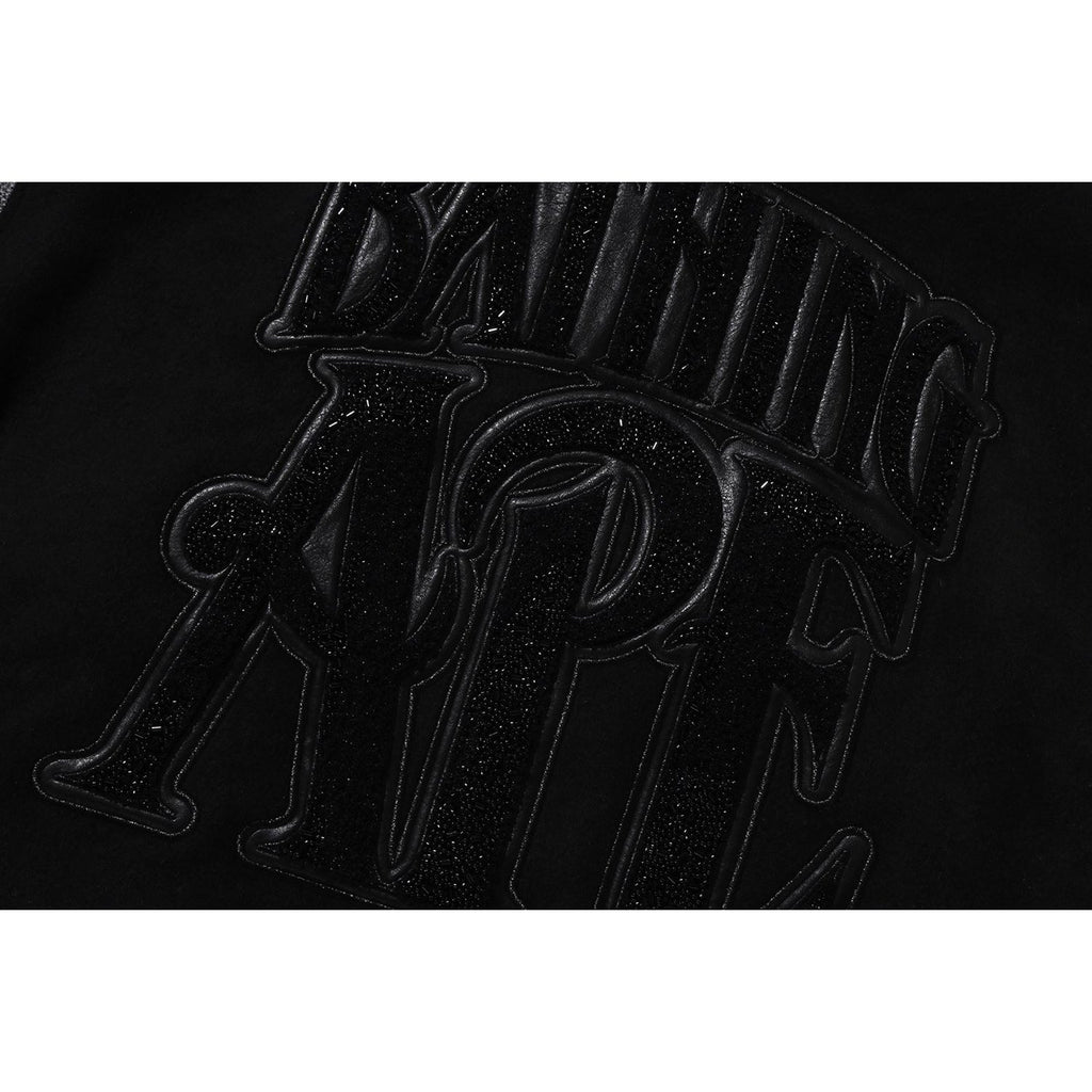 LINE CAMO MULTI LOGO WOOL VARSITY JACKET MENS