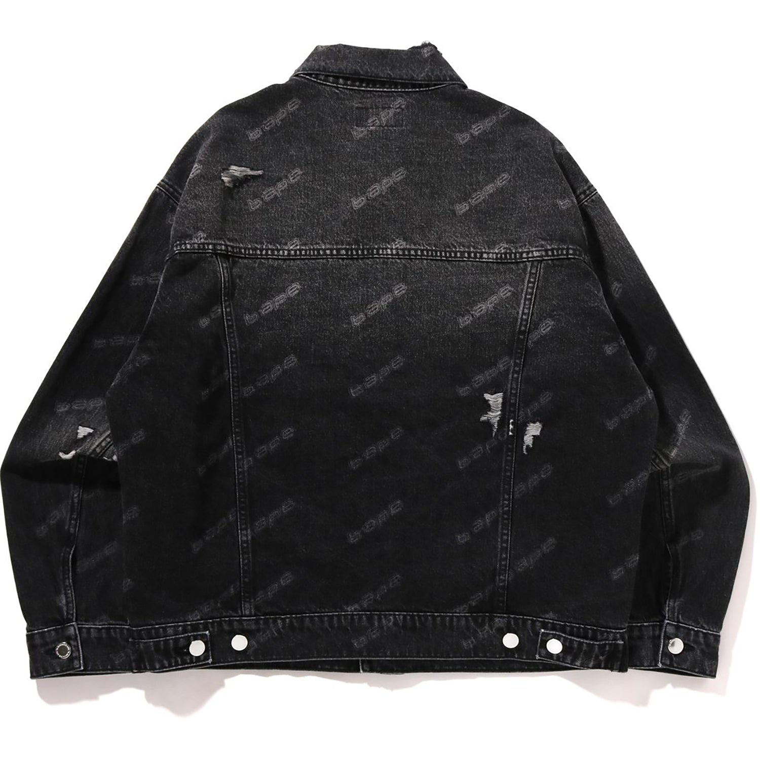 HEXAGRAM LASER DESTROY DENIM JACKET MENS