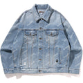 HEXAGRAM LASER DESTROY DENIM JACKET MENS