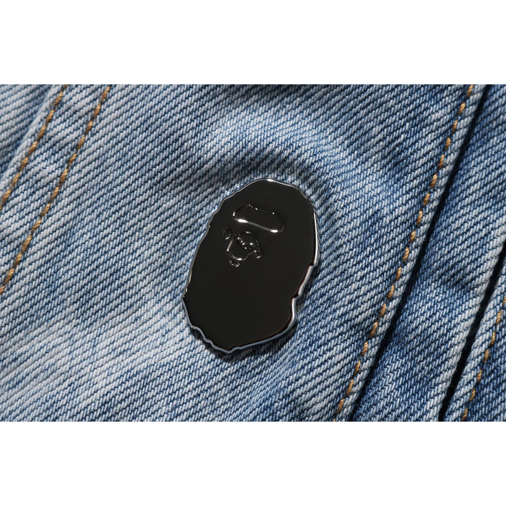 HEXAGRAM LASER DESTROY DENIM JACKET MENS