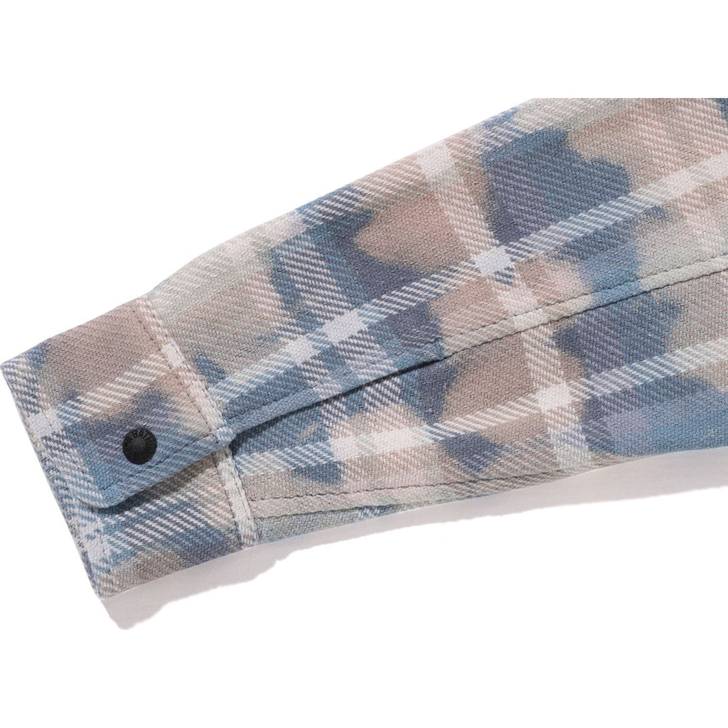 BLEACHED  CHECK SHIRT JACKET JR KIDS