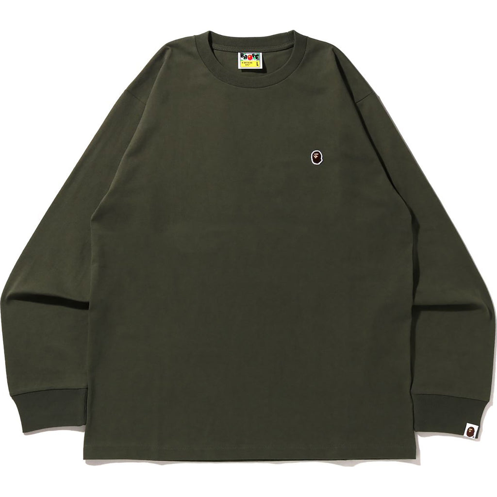 APE HEAD ONE POINT L/S TEE C MENS