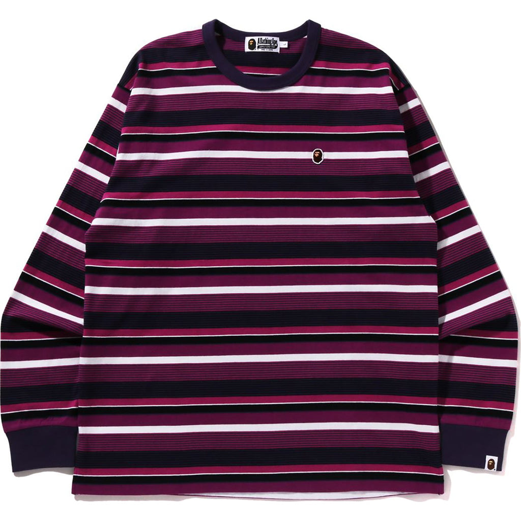 APE HEAD ONE POINT HOOP L/S TEE RELAXED FIT MENS