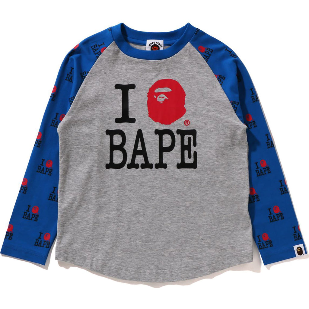 I LOVE  RAGLAN LS TEE KIDS