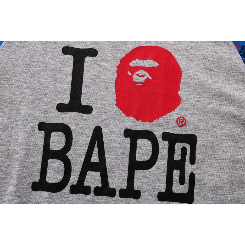 I LOVE  RAGLAN LS TEE KIDS