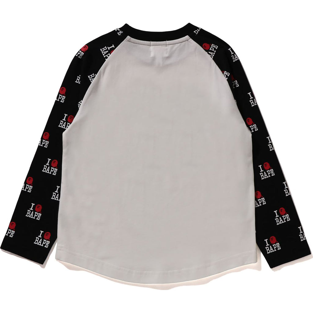 I LOVE  RAGLAN LS TEE KIDS