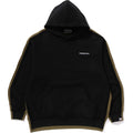 1ST CAMO BLOCKING RAW EDGE RELAXED FIT PULLOVER HOODIE MENS