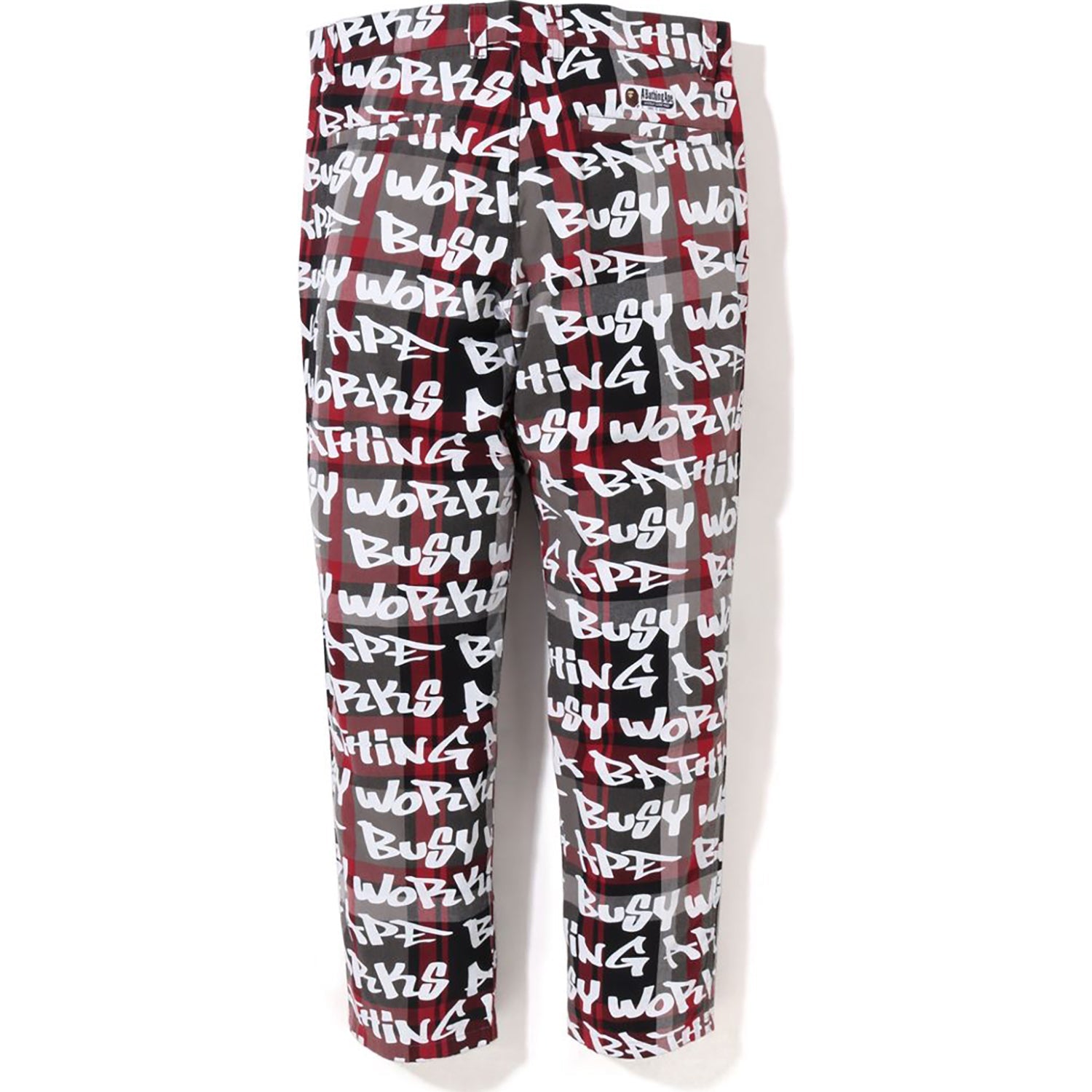 GRAFFITI CHECK ONE POINT RELAXED FIT PANTS MENS