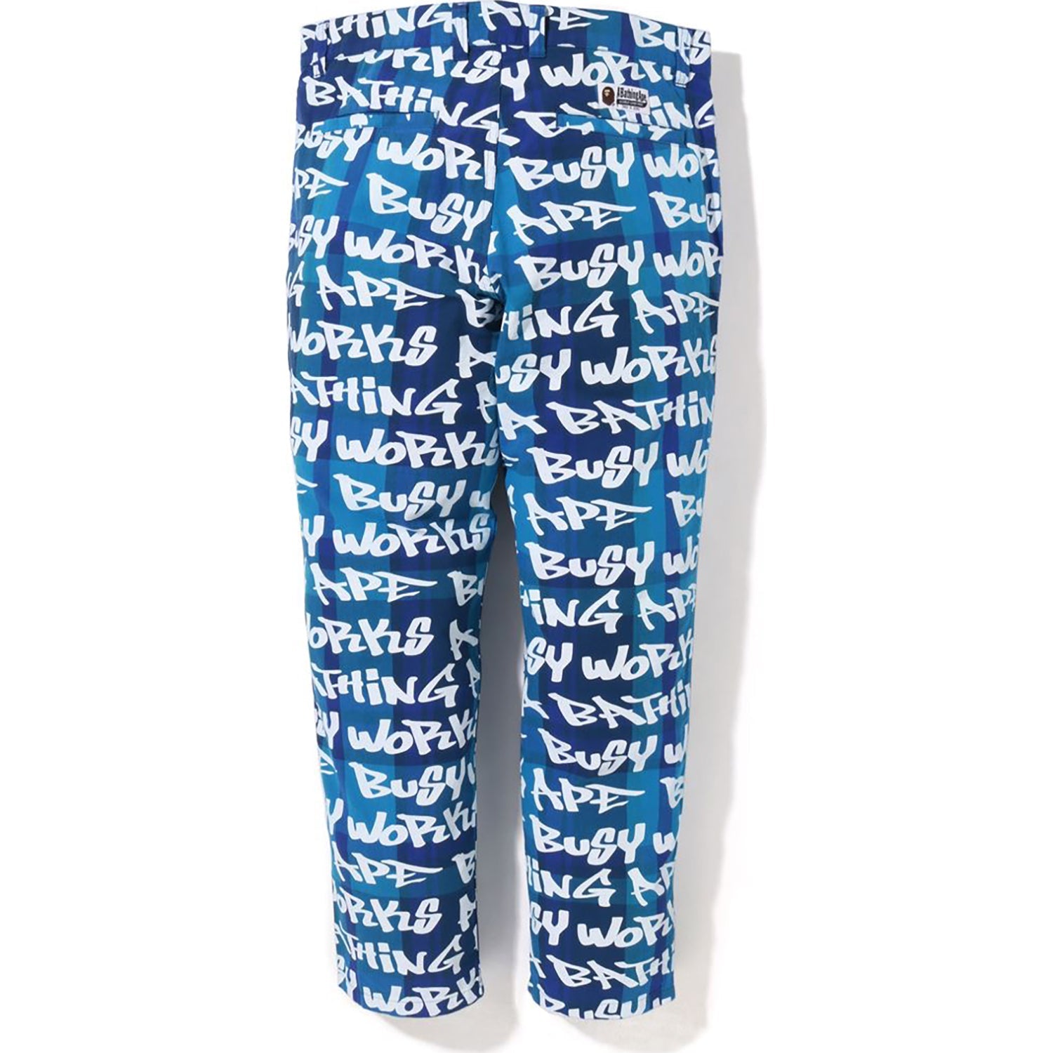GRAFFITI CHECK ONE POINT RELAXED FIT PANTS MENS