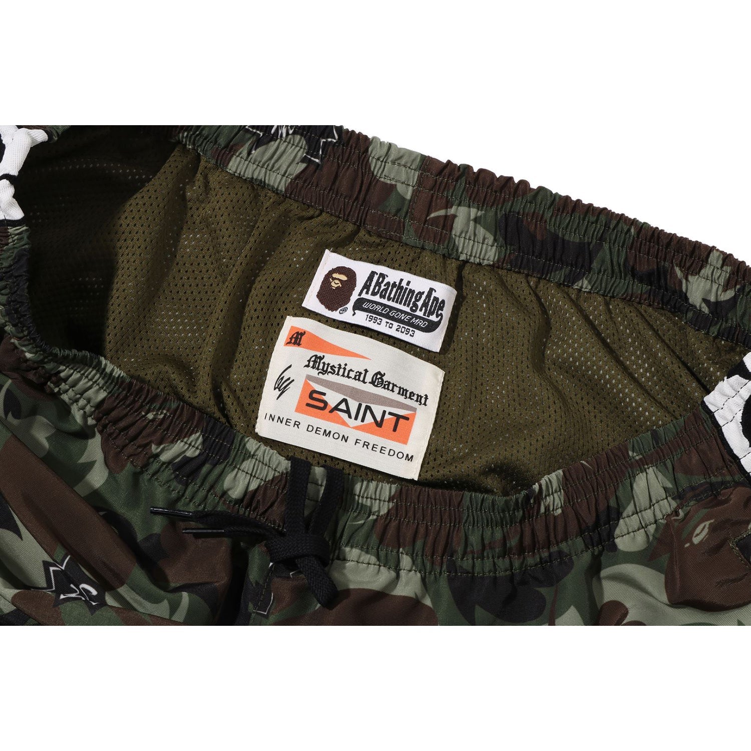 X SAINT MXXXXXX HEART CAMO TRACK PANTS MENS