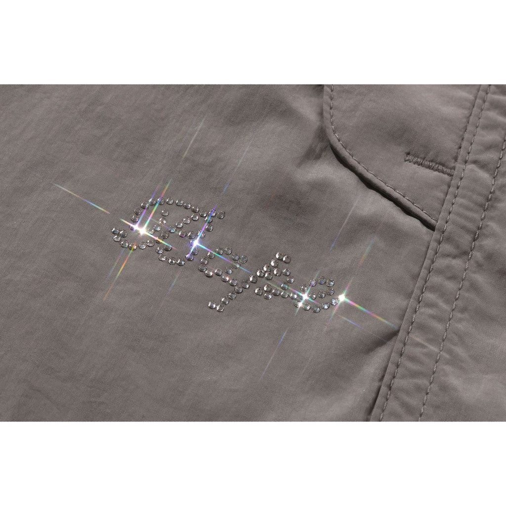 CRYSTAL STONE  LOGO ARMY PANTS LADIES