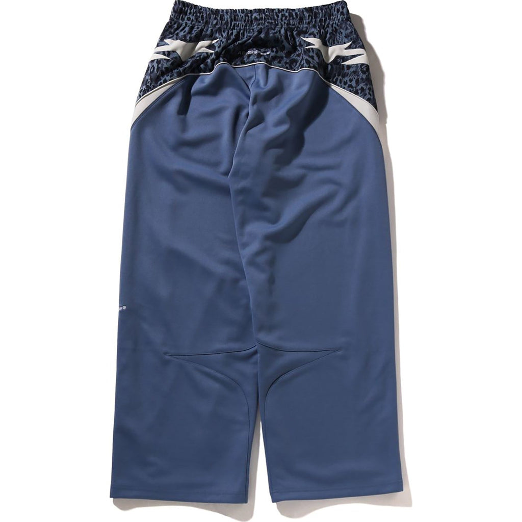 WILD LEOPARD PATTERN OVERSIZED FIT TRACK PANTS MENS