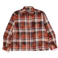 BLEACHED  CHECK ZIP SHIRT MENS