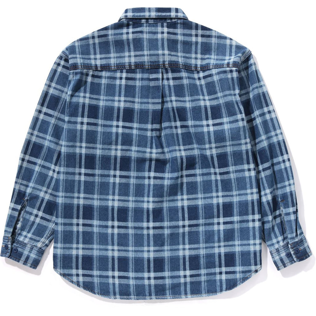 CHECK DENIM SHIRT MENS