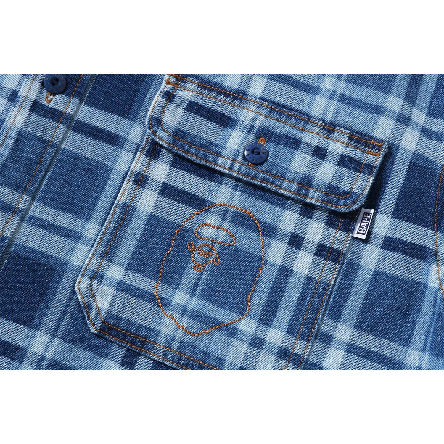 CHECK DENIM SHIRT MENS
