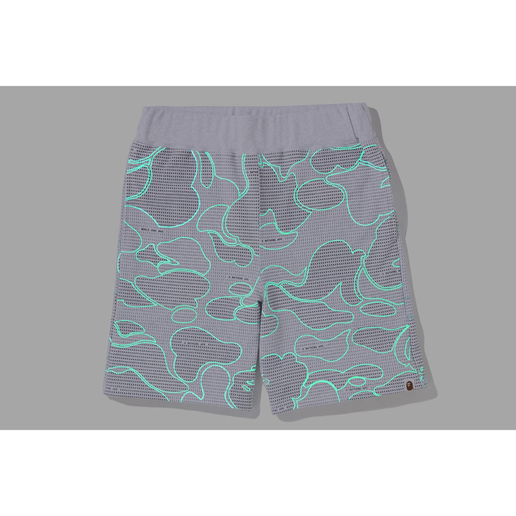 TEXT CODE CAMO SWEAT SHORTS MENS