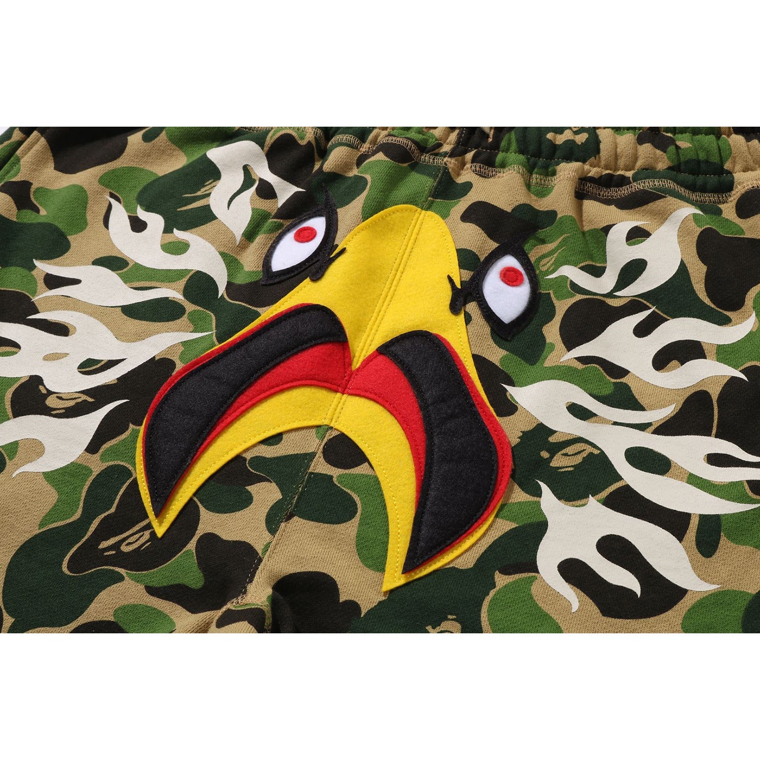 X READYMADE ABC CAMO EAGLE WIDE SWEAT SHORTS MENS