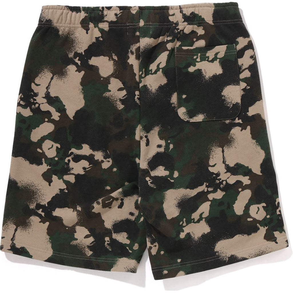 MAP CAMO REGULAR FIT SHARK SWEAT SHORTS MENS