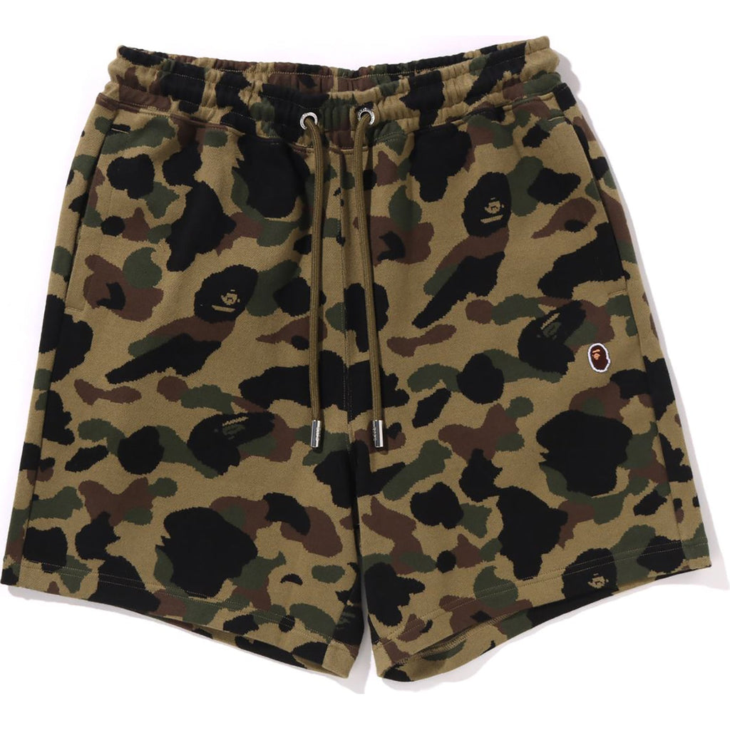 1ST CAMO JACQUARD ONE POINT RELAXED FIT SWEAT SHORTS MENS