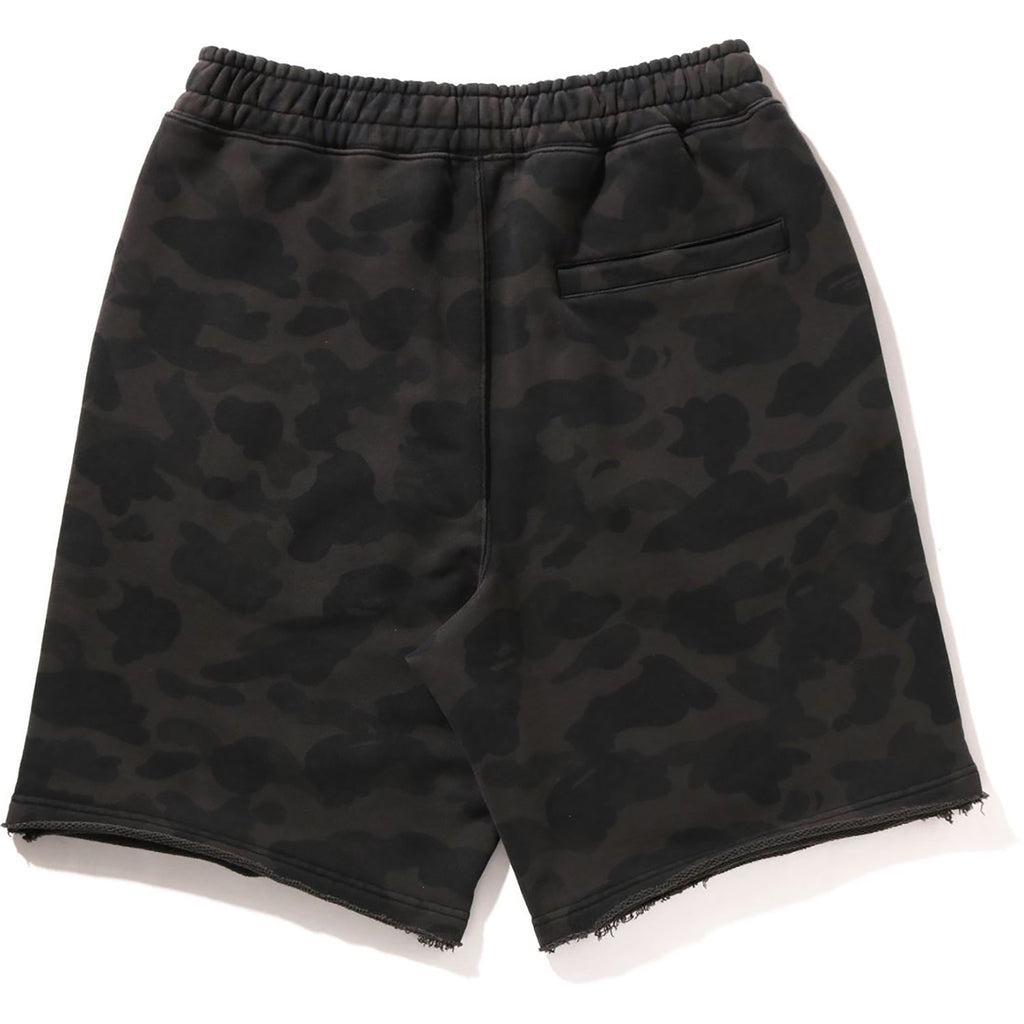 1ST CAMO HEAVY WASHED RELAXED FIT SWEAT SHORTS MENS
