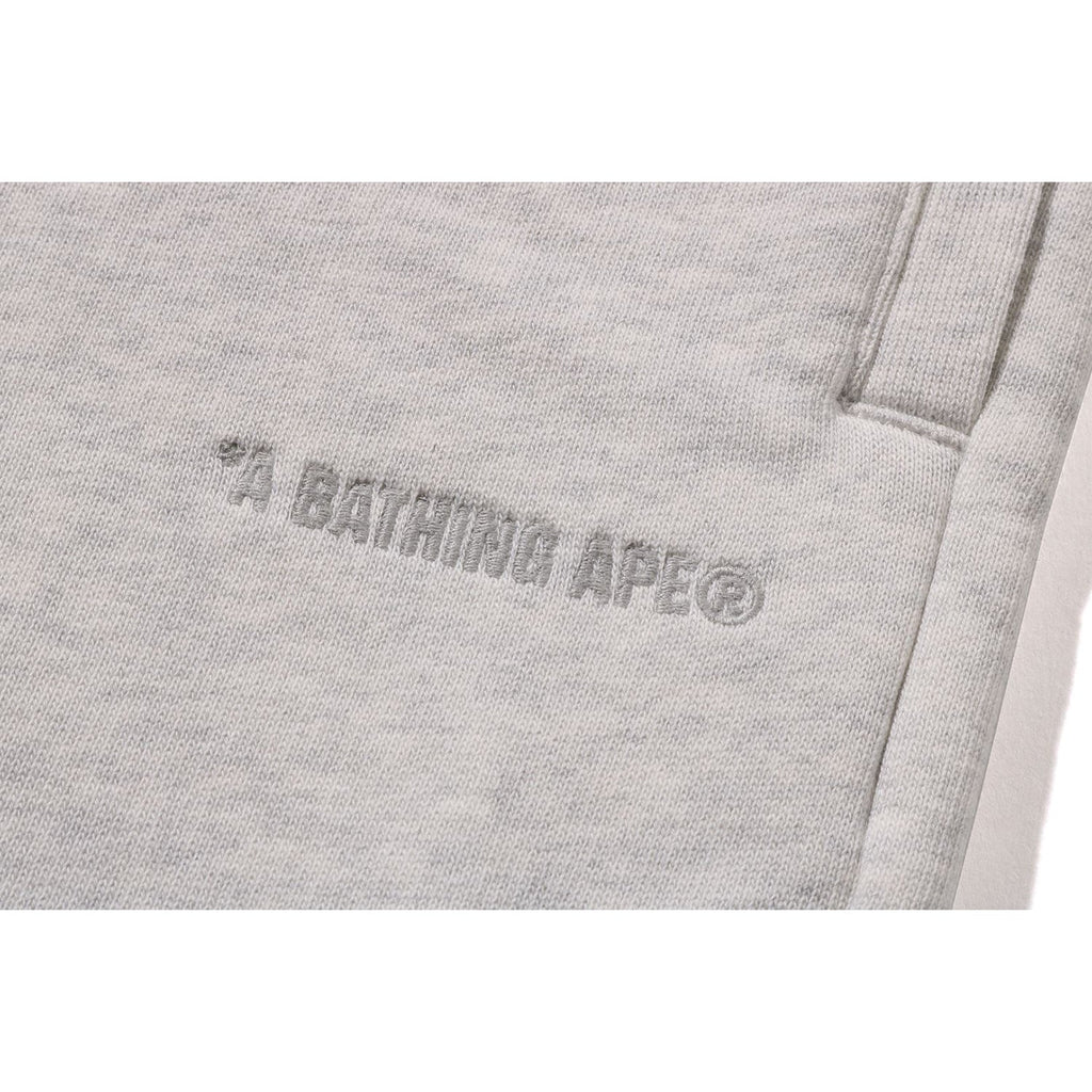 BATHING APE LOGO KNEE LENGTH RELAXED FIT SWEAT SHORTS MENS