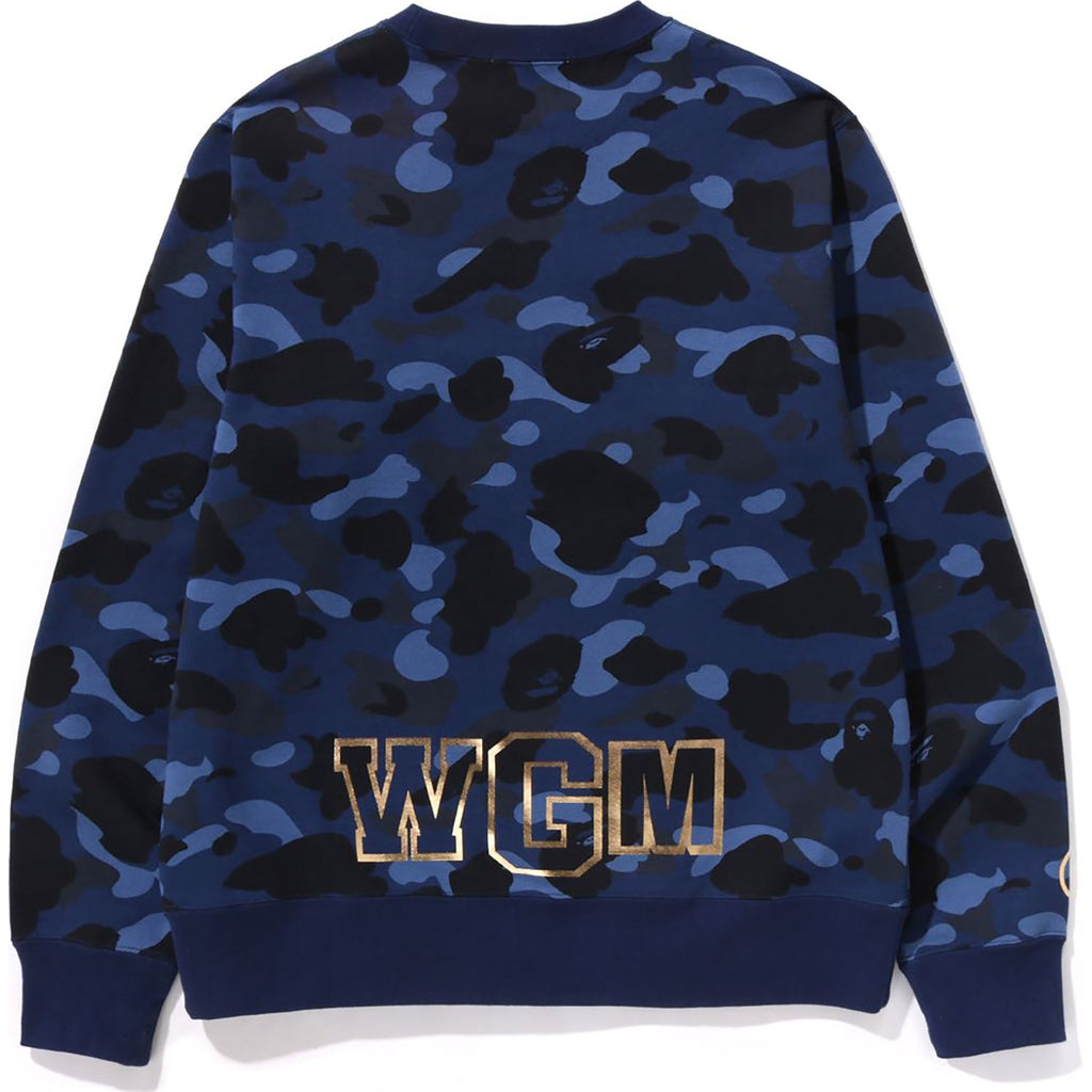 MENS COLOR CAMO SHARK CREWNECK SWEATSHIRT