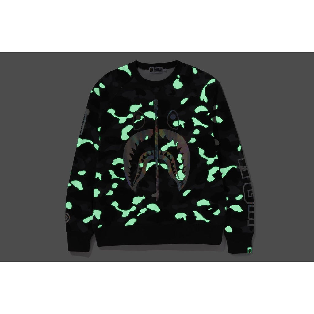 MENS CITY CAMO SHARK CREWNECK SWEATSHIRT