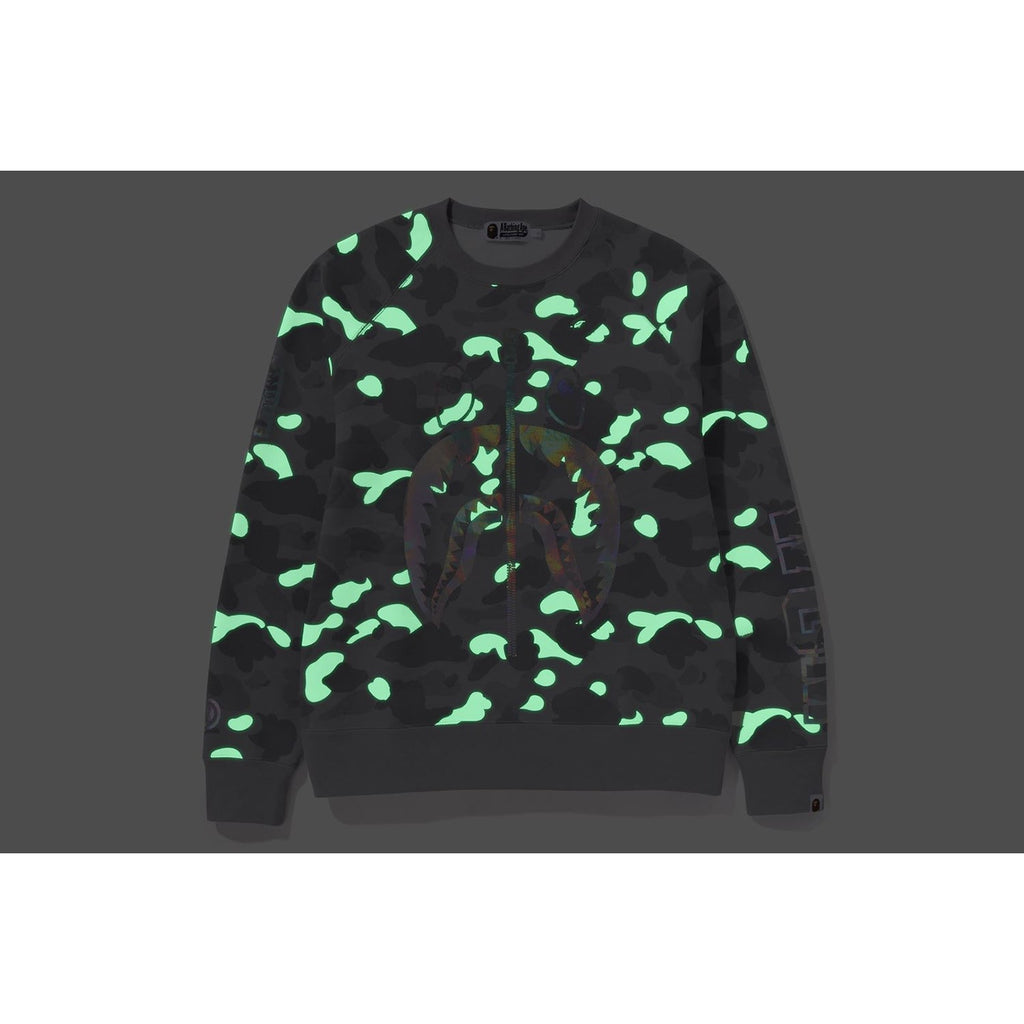 MENS CITY CAMO SHARK CREWNECK SWEATSHIRT