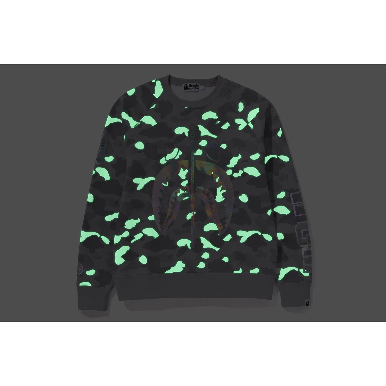 MENS CITY CAMO SHARK CREWNECK SWEATSHIRT