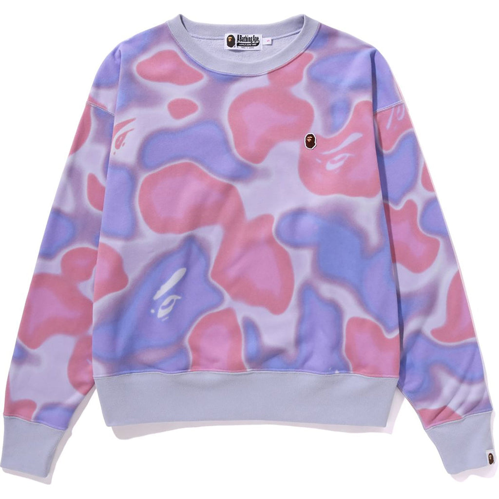 LIQUID CAMO CREWNECK WIDE FIT LADIES
