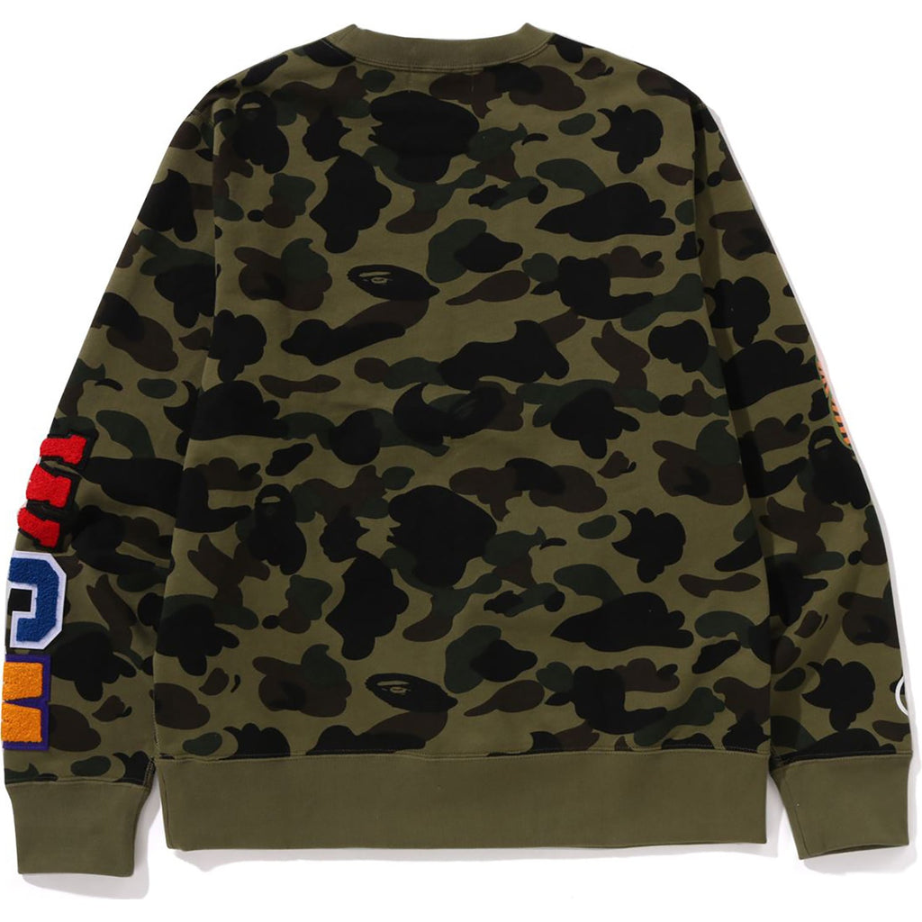 MENS 1ST CAMO SHARK CREWNECK SWEATSHIRT