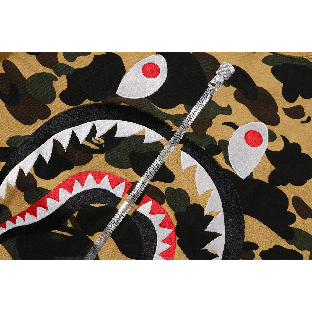 MENS 1ST CAMO SHARK CREWNECK SWEATSHIRT