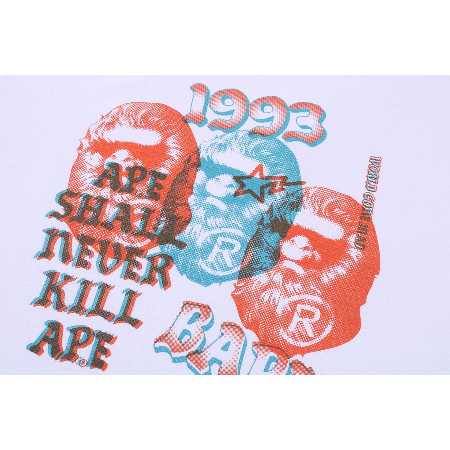 PIGMENT THREE APE HEAD TEE MENS