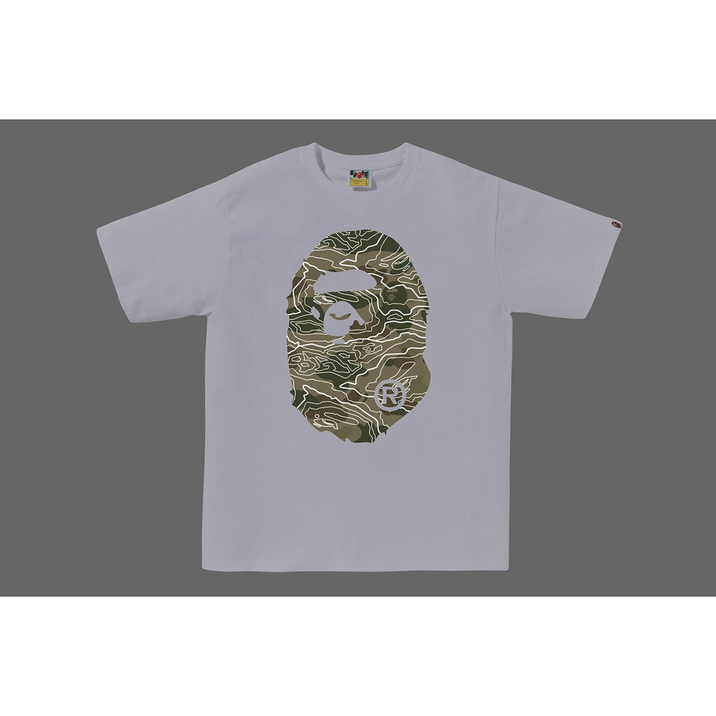 LAYERED LINE CAMO BIG APE HEAD TEE MENS