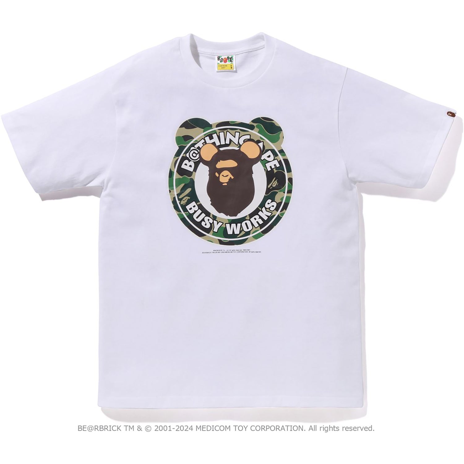 X MEDICOM TOY - ABC CAMO BE@R MILO ON  TEE MENS
